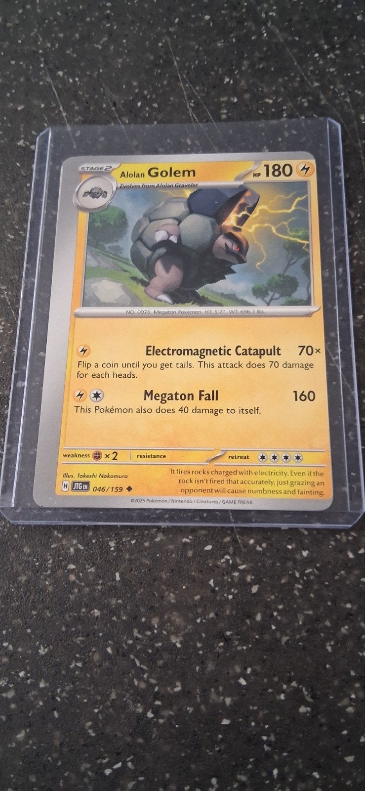 Alolan Golem Pokémon Kaart 046/159 - JIG EN