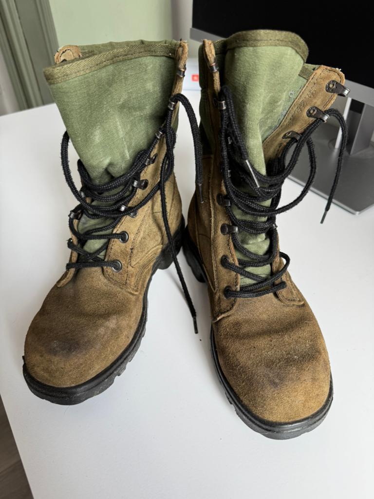 Originele soldaten ‘kisten’ maat 40, Ophalen of Verzenden, Zo goed als nieuw, Groen, Sneakers of Gympen