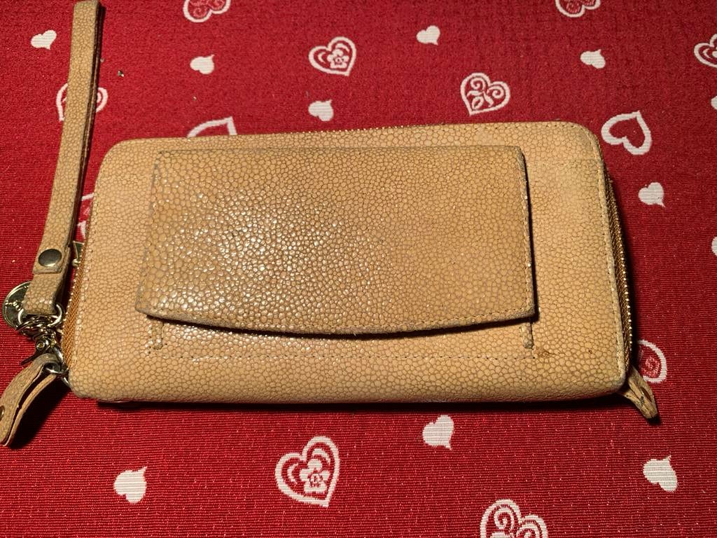 Lou Lou S.L.B. portemonnee, Sieraden, Tassen en Uiterlijk, Portemonnees, Ophalen of Verzenden, Gebruikt, Beige, Overige merken