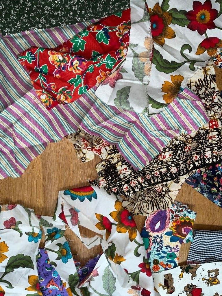 Patchworklappen/ quiltstof, Meerkleurig, Ophalen of Verzenden, Zo goed als nieuw, Katoen