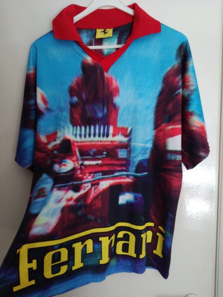 Unieke Zoldervondst FERRARI poloshirt original product L, Ophalen of Verzenden, Nieuw, Overige sporten, Shirt