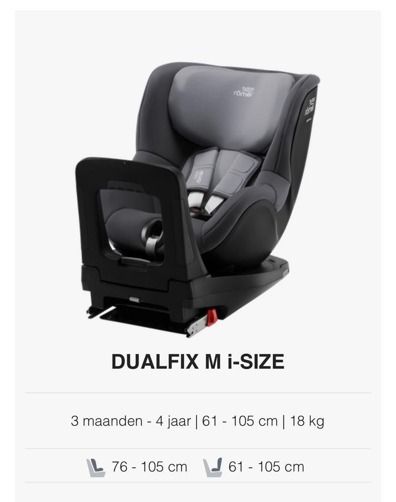 Britax Romer Dualfix M i-Size autostoel, Ophalen, Romer, Gebruikt, 15 t/m 36 kg