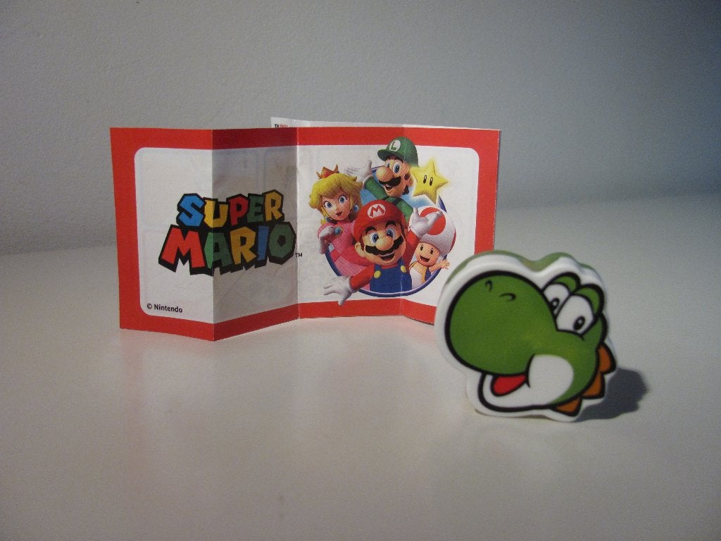 Super Mario Yoshi potlood topper, Ophalen of Verzenden, Nieuw, Hardplasticfiguren