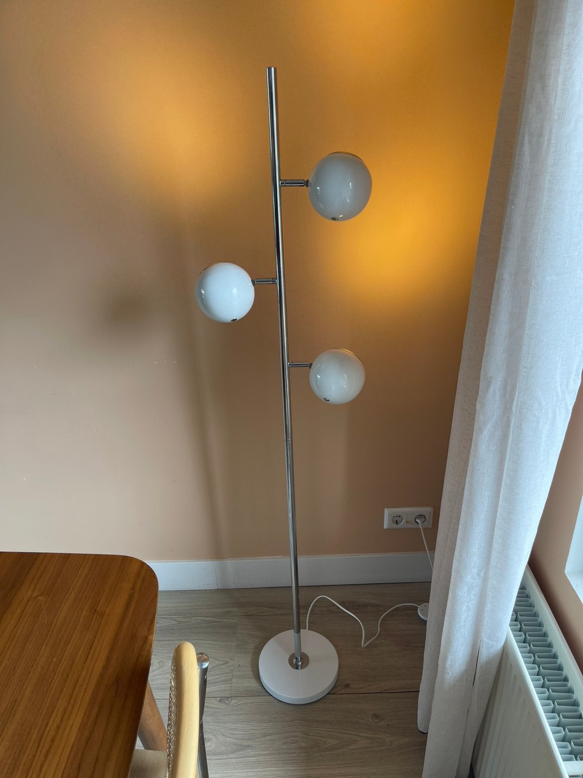 Retro vintage stijl eyeball vloerlamp, 100 tot 150 cm, Retro vintage space age, Ophalen of Verzenden, Zo goed als nieuw
