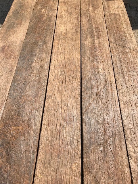 Oude azobé Scheepsplanken! - Hardhouten vlonderplanken!, Gebruikt, Planken, Ophalen of Verzenden, Hardhout