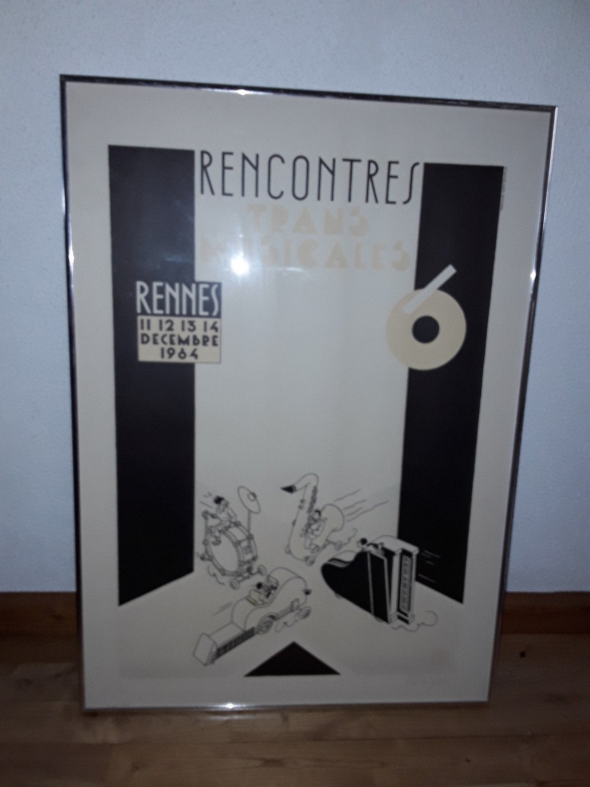 Lithografie Joost Swarte festival Rennes 1984 gesigneerd, Ophalen