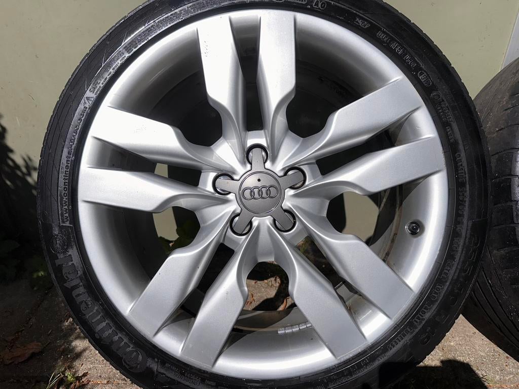 Originele OEM Audi S6 V10 velgen 19 inch! Incl zomerbanden!, 255 mm, Banden en Velgen, Zomerbanden, Ophalen