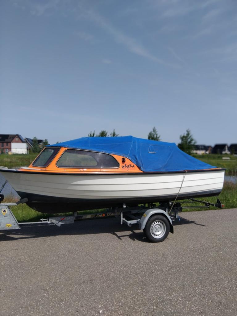 Askeladden boot met Tohatsu 9.8 PK motor en Riba trailer, Watersport en Boten, Ophalen