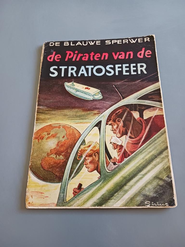 Blauwe Sperwer, Piraten vd Stratosfeer, 1st dr. goede staat, Boeken, Stripboeken, Gelezen, Eén stripboek, Ophalen of Verzenden