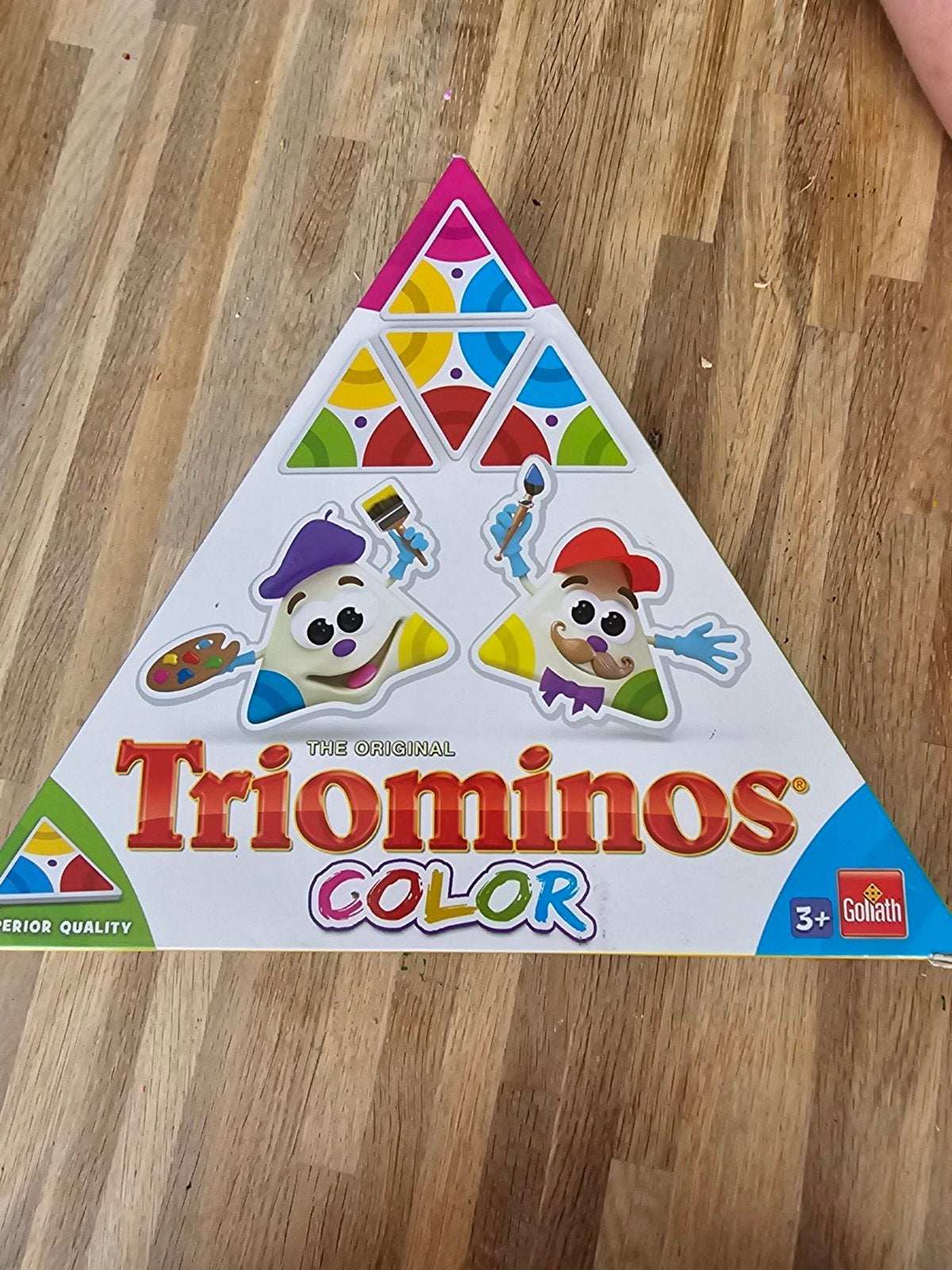 Triominos Color: Creatief denken met kleuren, Een of twee spelers, Ophalen, Zo goed als nieuw, Goliath