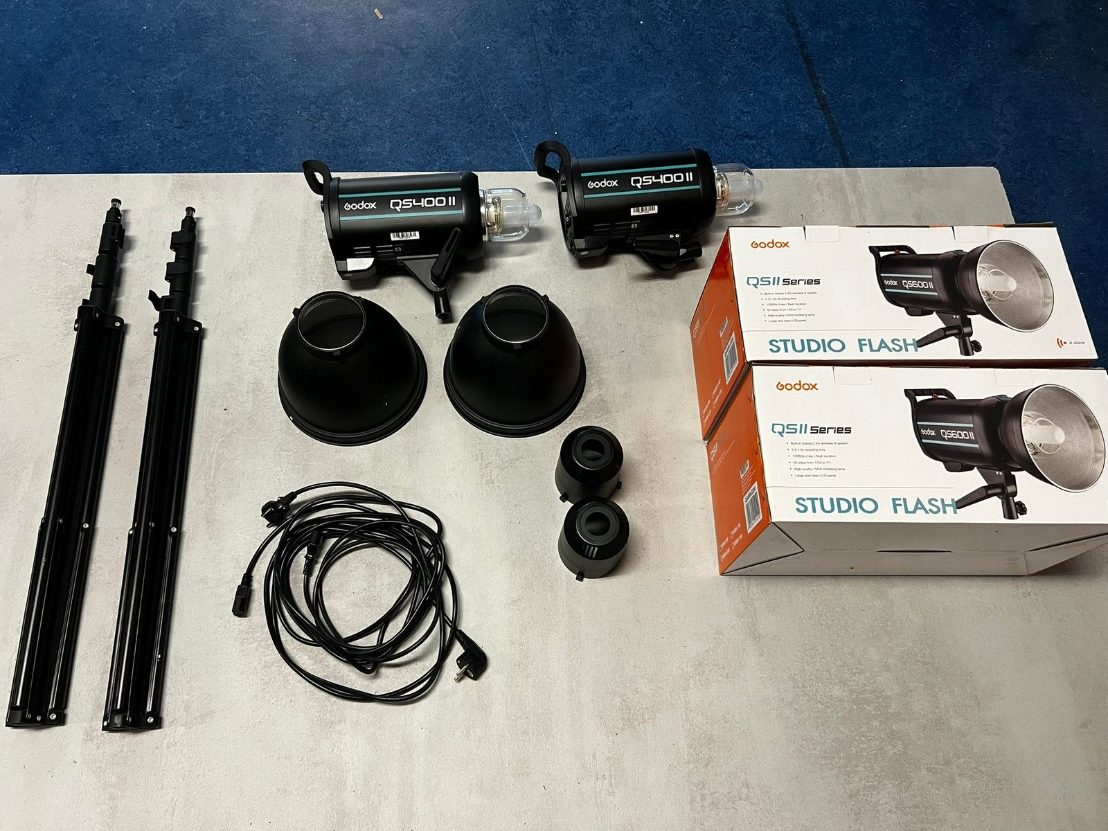 Complete Godox studio flitsset – direct klaar voor gebruik, Draadloos, Canon, Ophalen of Verzenden, Studioflitser