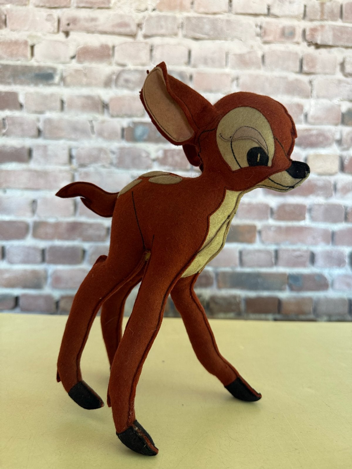 Vintage vilten Bambi knuffel - 20 cm, Antiek en Kunst, Verzenden