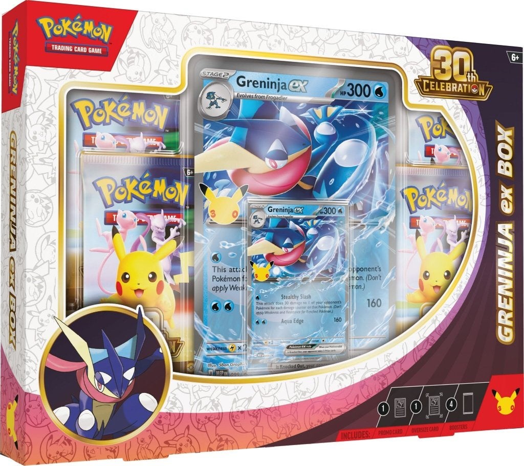 Pokémon 30th Celebration Greninja ex Box, Ophalen of Verzenden, Nieuw, Overige typen, Foil