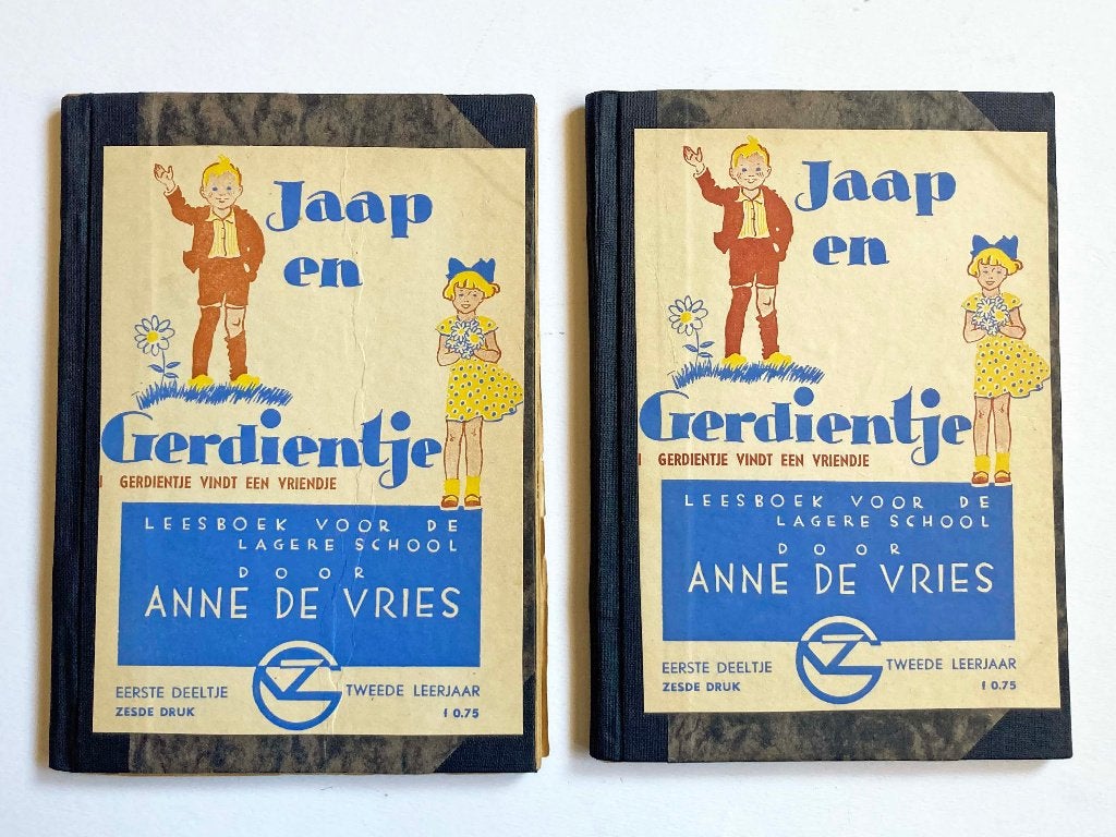Leesboek Jaap en Gerdientje door Anne de Vries (1947), Boeken, Gelezen, Fictie algemeen, Anne de Vries & Tjeerd Bottema, Ophalen of Verzenden