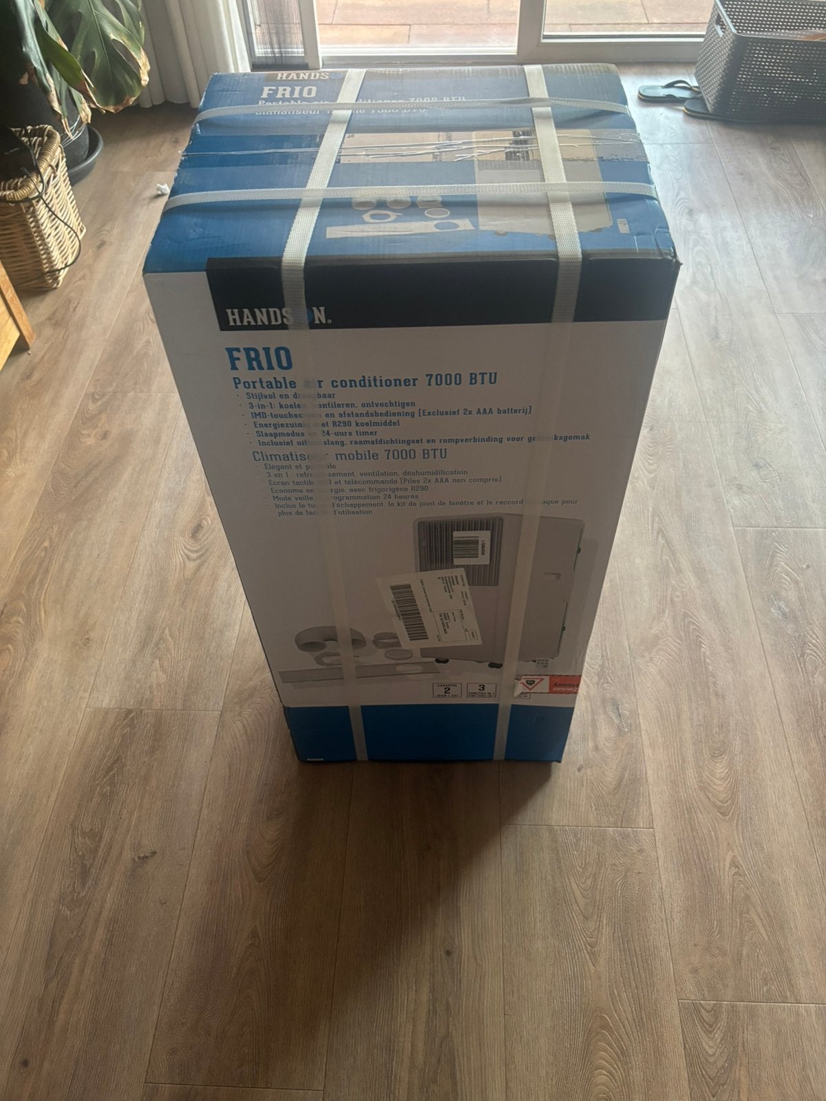 Handson Draagbare Airco 7000 BTU - Nieuw in doos!, Witgoed en Apparatuur, Airco's, Minder dan 60 m³, Timer, Nieuw, 3 snelheden of meer