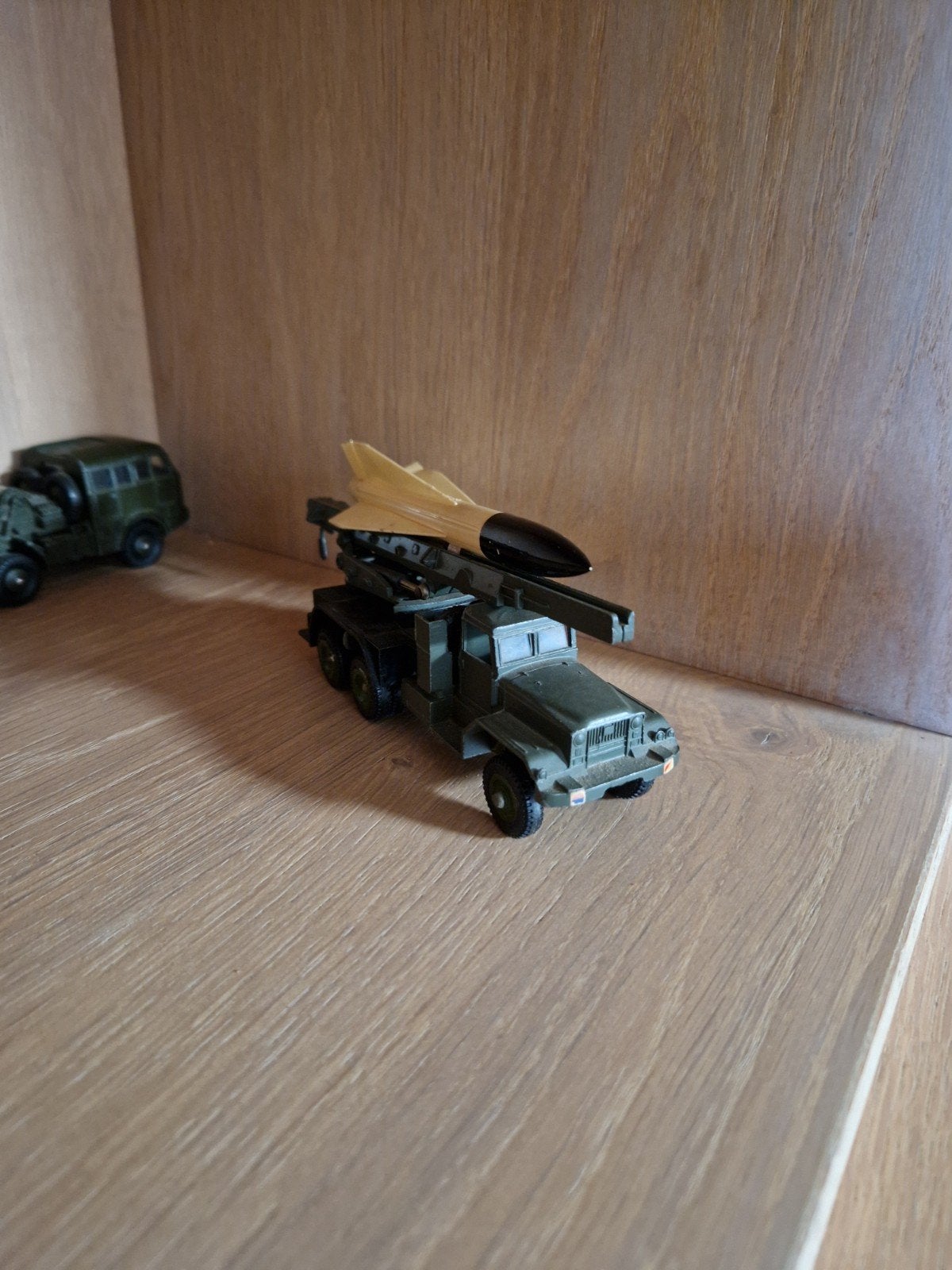 Dinky Toys Raketlanceerder met Raket - Origineel & Compleet, Ophalen of Verzenden, Gebruikt, Auto, Dinky Toys