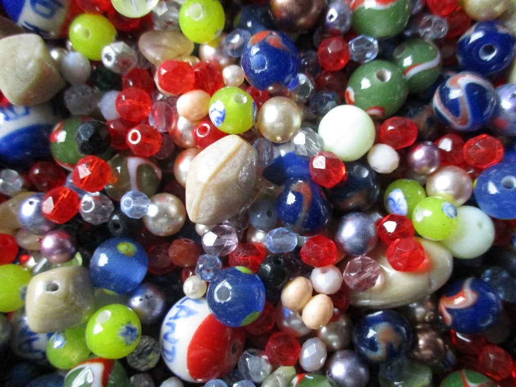 partij van 5 kilo glaskralen lampwork enz, Ophalen of Verzenden, Nieuw, Kraal