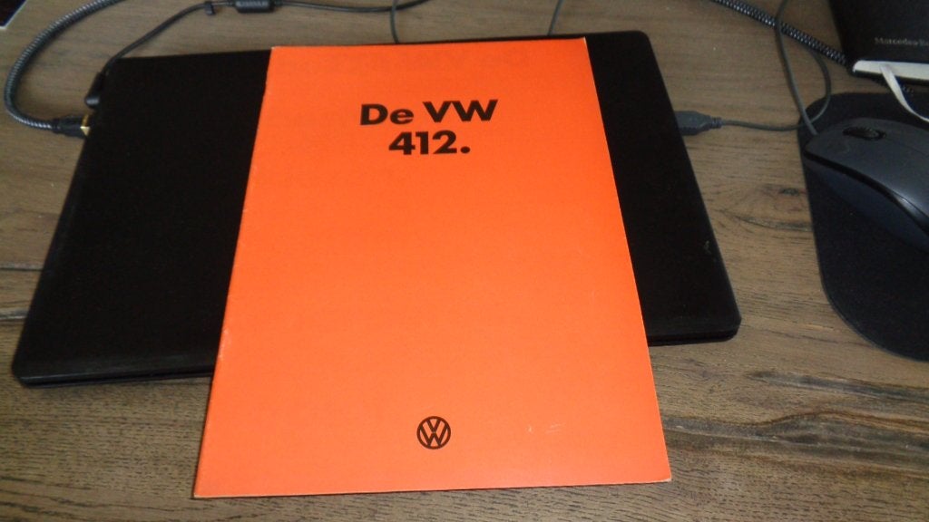 Folder  VW  412  ,  1-1974, Verzenden, Nieuw, Volkswagen
