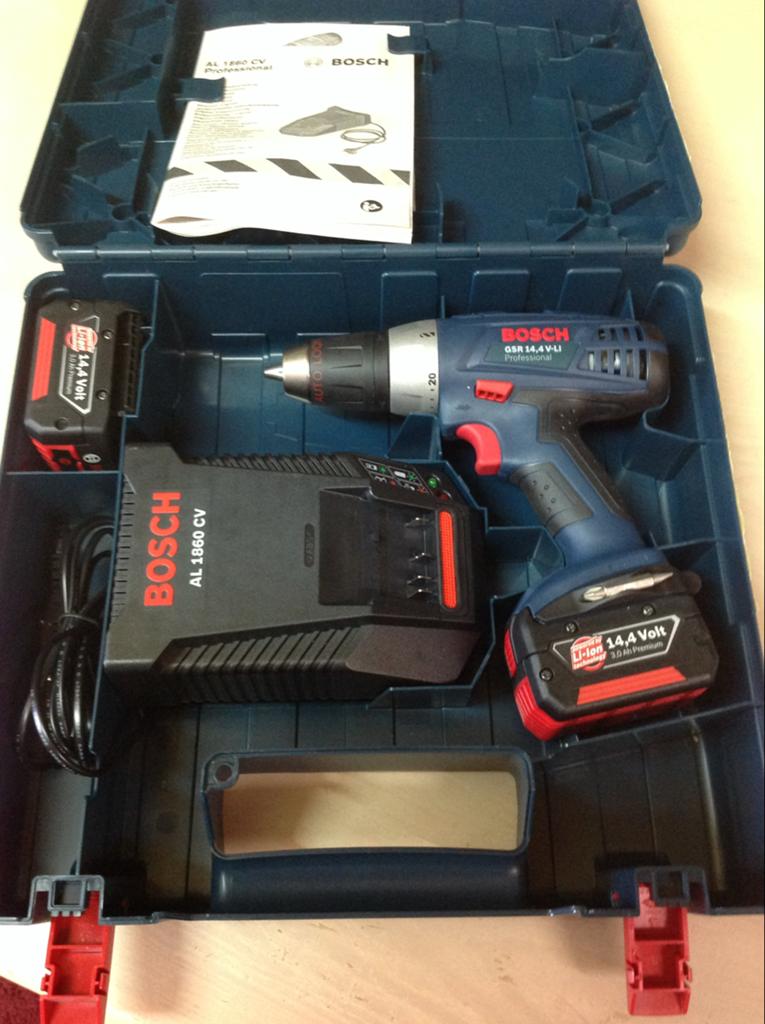 Bosch GSR 14,4 V-LI Professional Boor-/Schroefmachine, Variabele snelheid, Ophalen of Verzenden, Minder dan 400 watt, Zo goed als nieuw