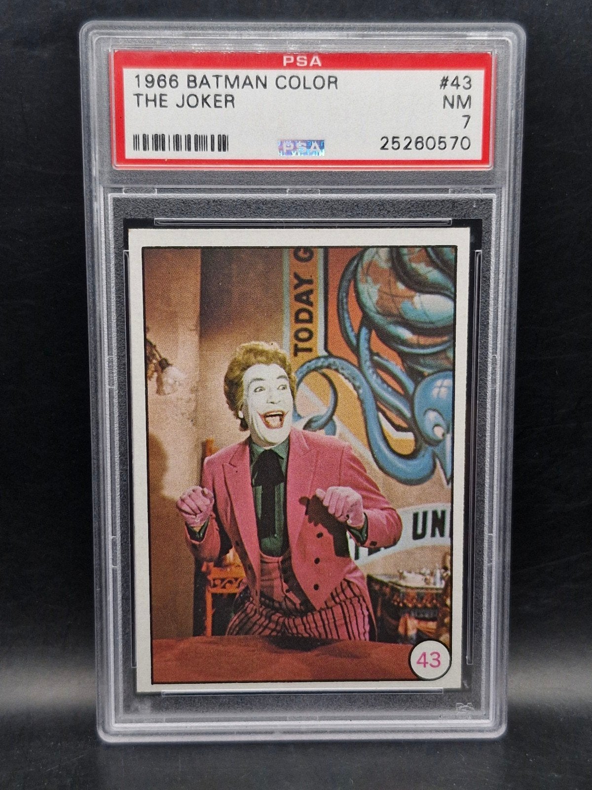 The joker 1966 batman Color #43 psa 7, Verzenden, Zo goed als nieuw, Losse kaart
