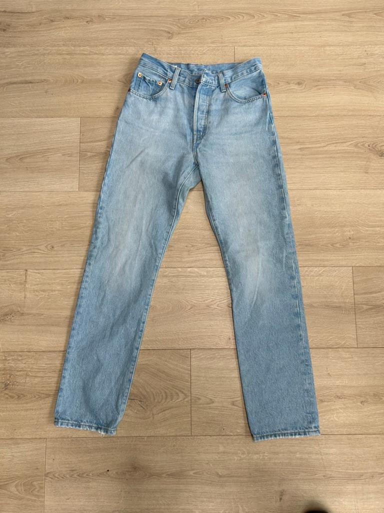 Levi’s 501 dames W25 L30, Ophalen, Gedragen, Blauw, W27 (confectie 34) of kleiner