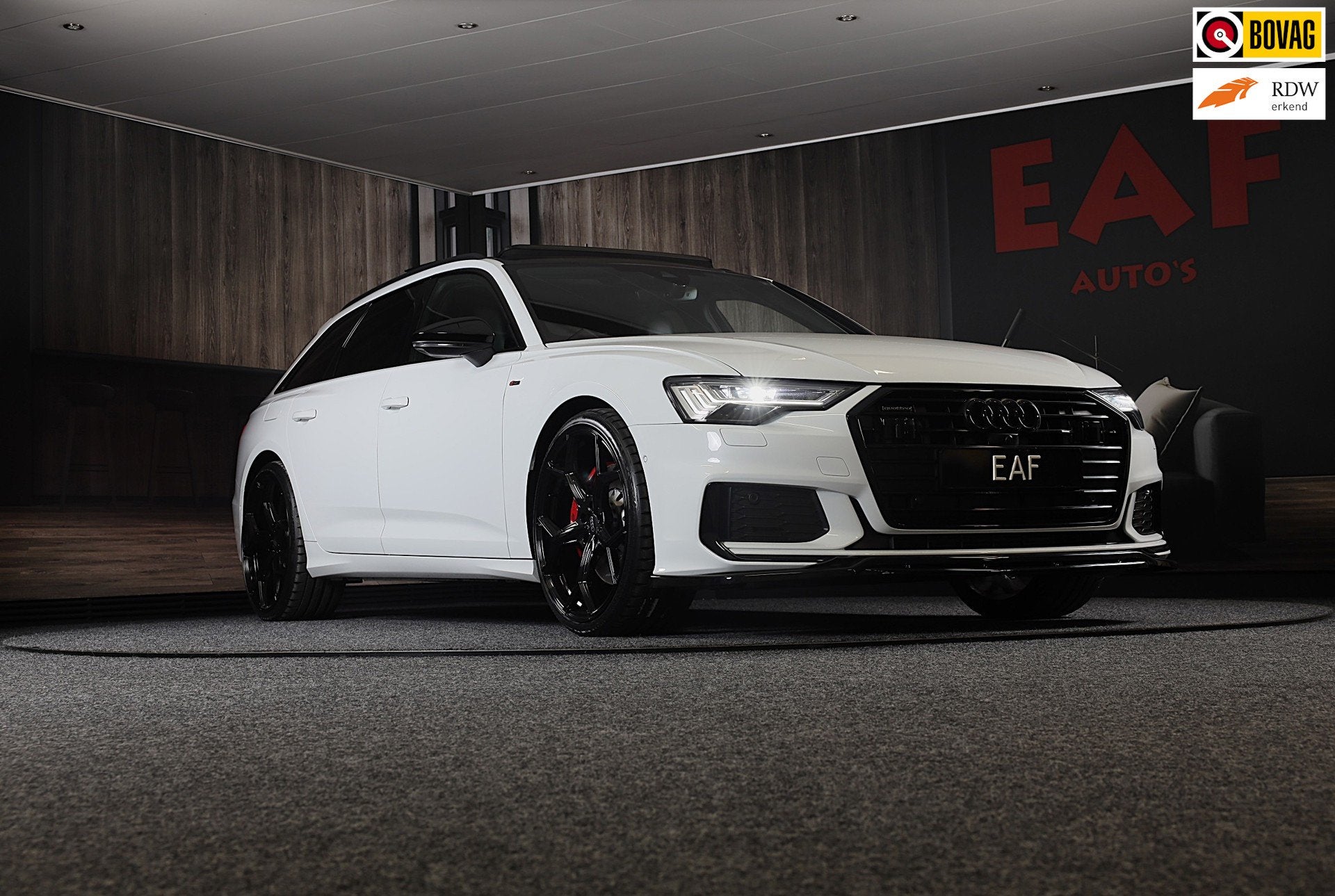 Audi A6 Avant 55 TFSI e Quattro RS6 Look / RS Zetels / Head, Auto's, Audi, Automaat, Gebruikt, Zwart, 4 cilinders
