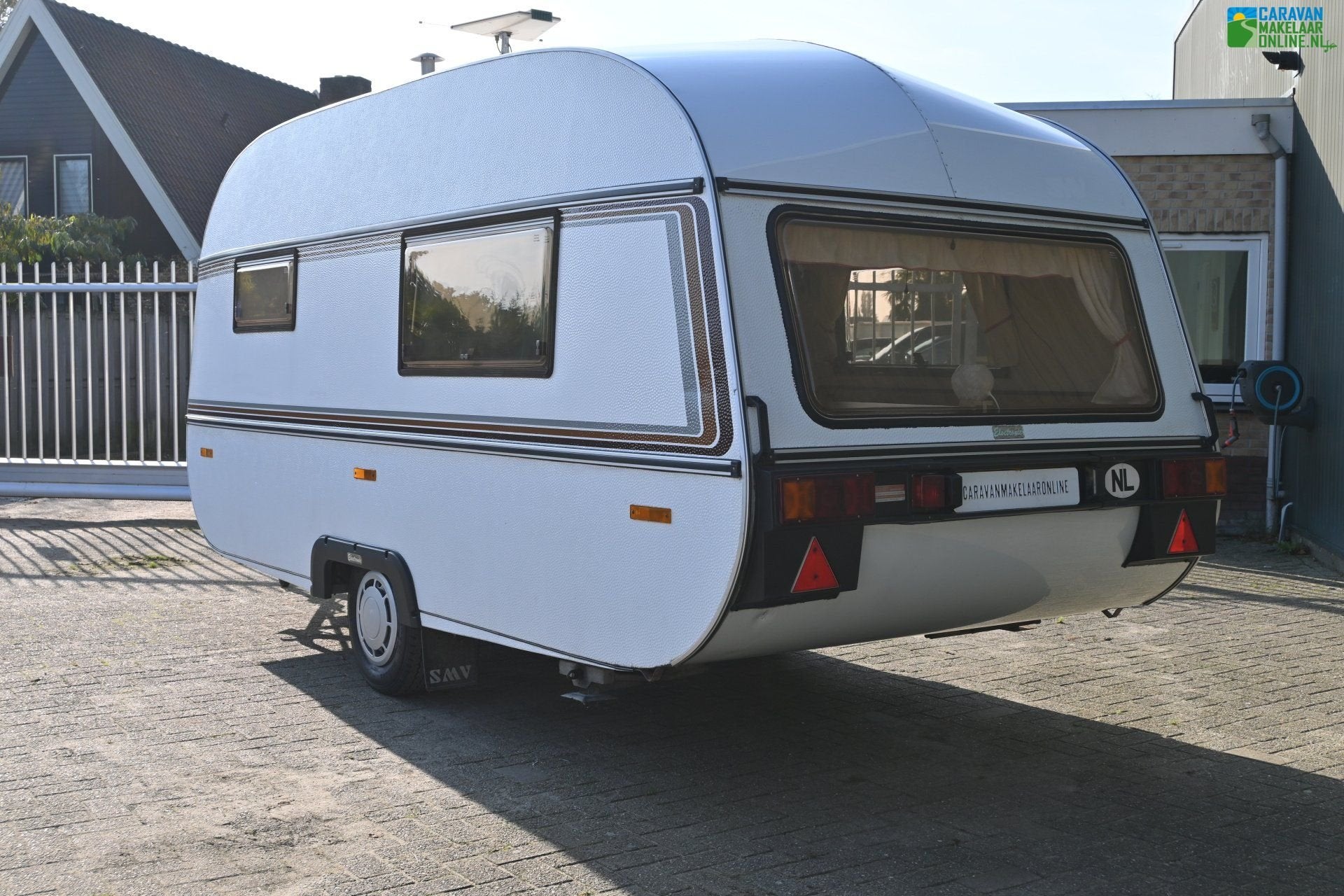 SMV 440 S 1985 Voortent Stapelbed Lengtebed UNIEK IZGST, Caravans en Kamperen, Caravans, Overige merken, Standaardzit, Bedrijf