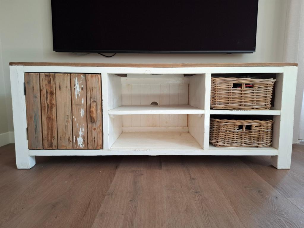 TV meubel Tower Living Daan, Ophalen, 25 tot 50 cm, 100 tot 150 cm, Minder dan 100 cm