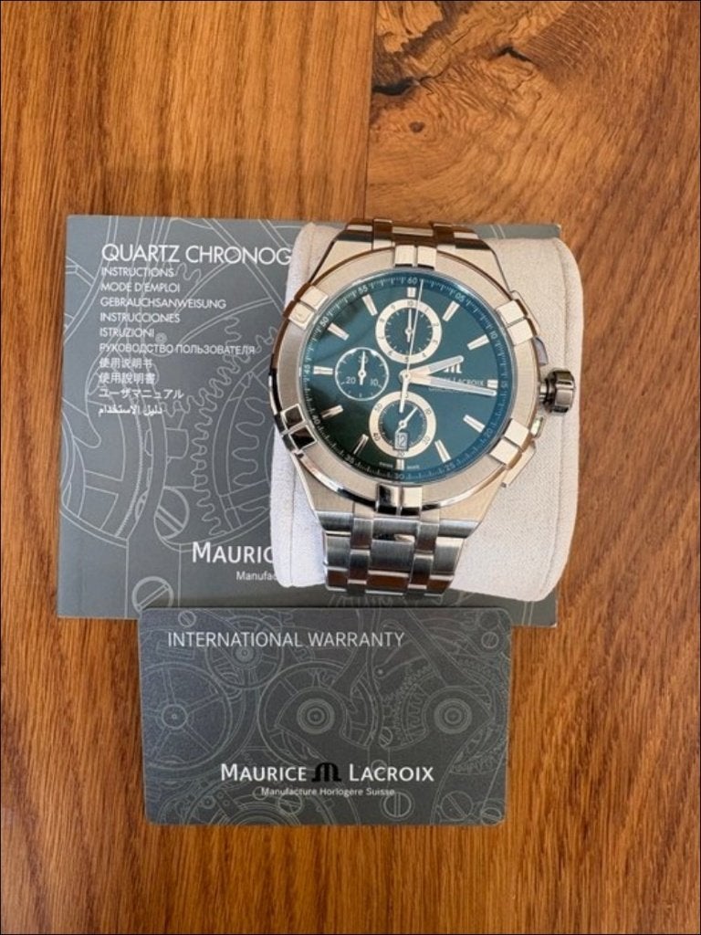 Maurice Lacroix Aikon Chronograph. Ongedragen, Overige merken, Staal, Staal, Polshorloge