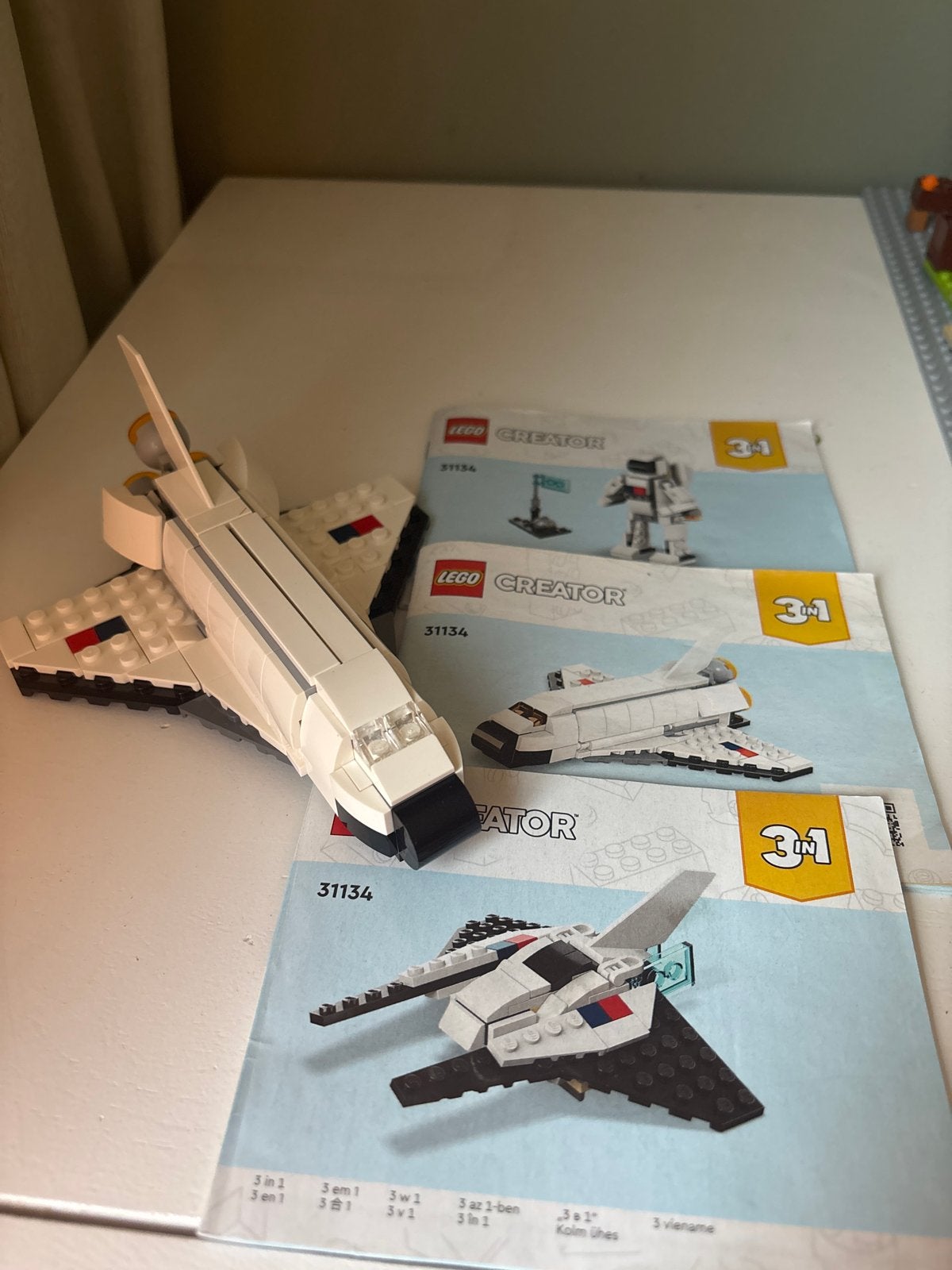 LEGO Creator 3-in-1 Ruimte Shuttle 31134, Ophalen of Verzenden, Zo goed als nieuw, Overige merken
