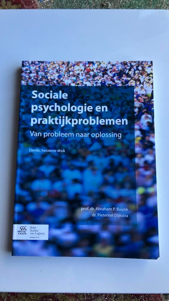 Abraham P. Buunk - Sociale psychologie en praktijkproblemen, Abraham P. Buunk; Pieternel Dijkstra, Sociale psychologie, Ophalen of Verzenden