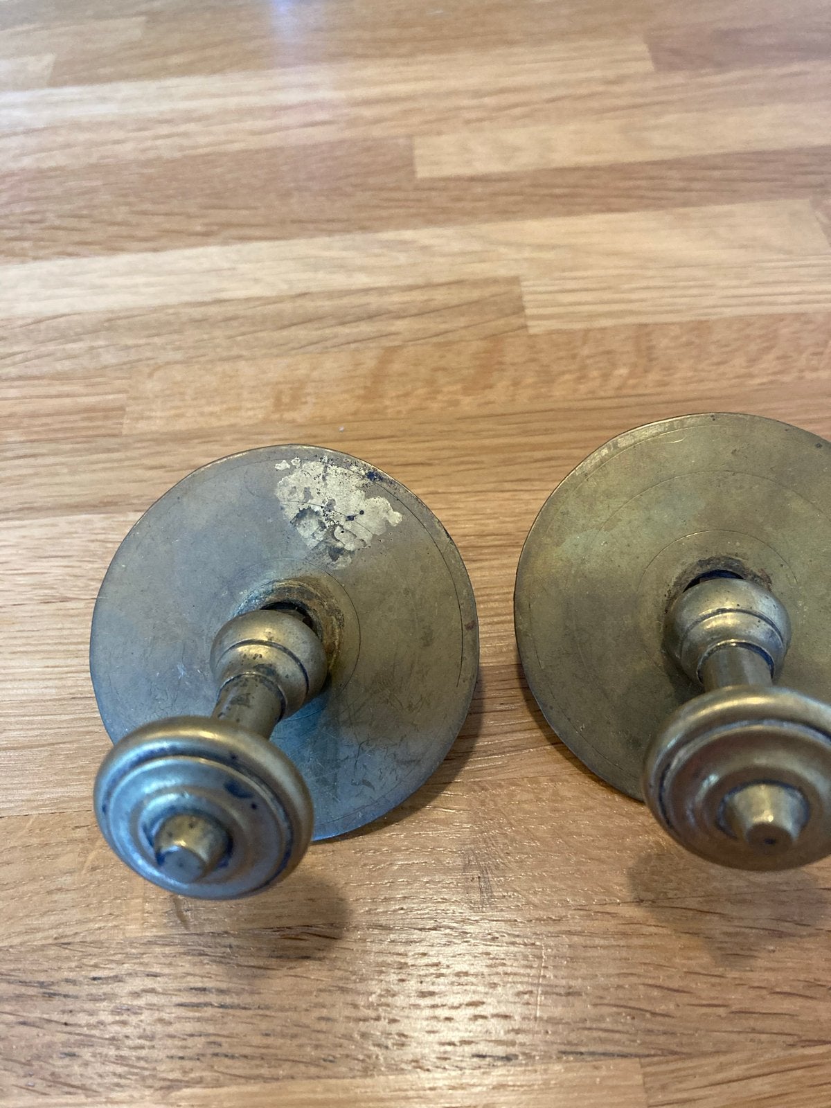 Antieke Koperen Hangers voor Schouwgereedschap, Ophalen, Koper