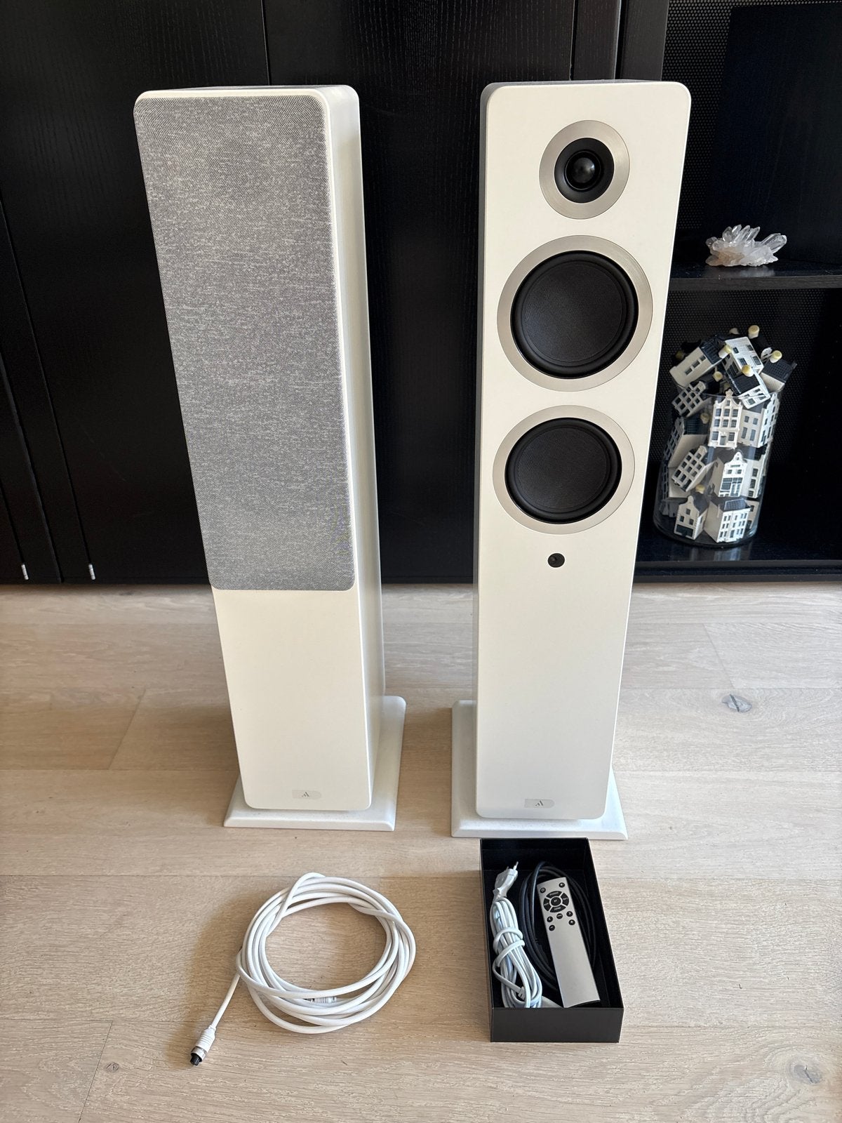 Argon Audio Forte A55 Vloerstaande Luidsprekers Wit, Vloerstaande luidspreker, Zo goed als nieuw, Afstandsbediening, Ophalen
