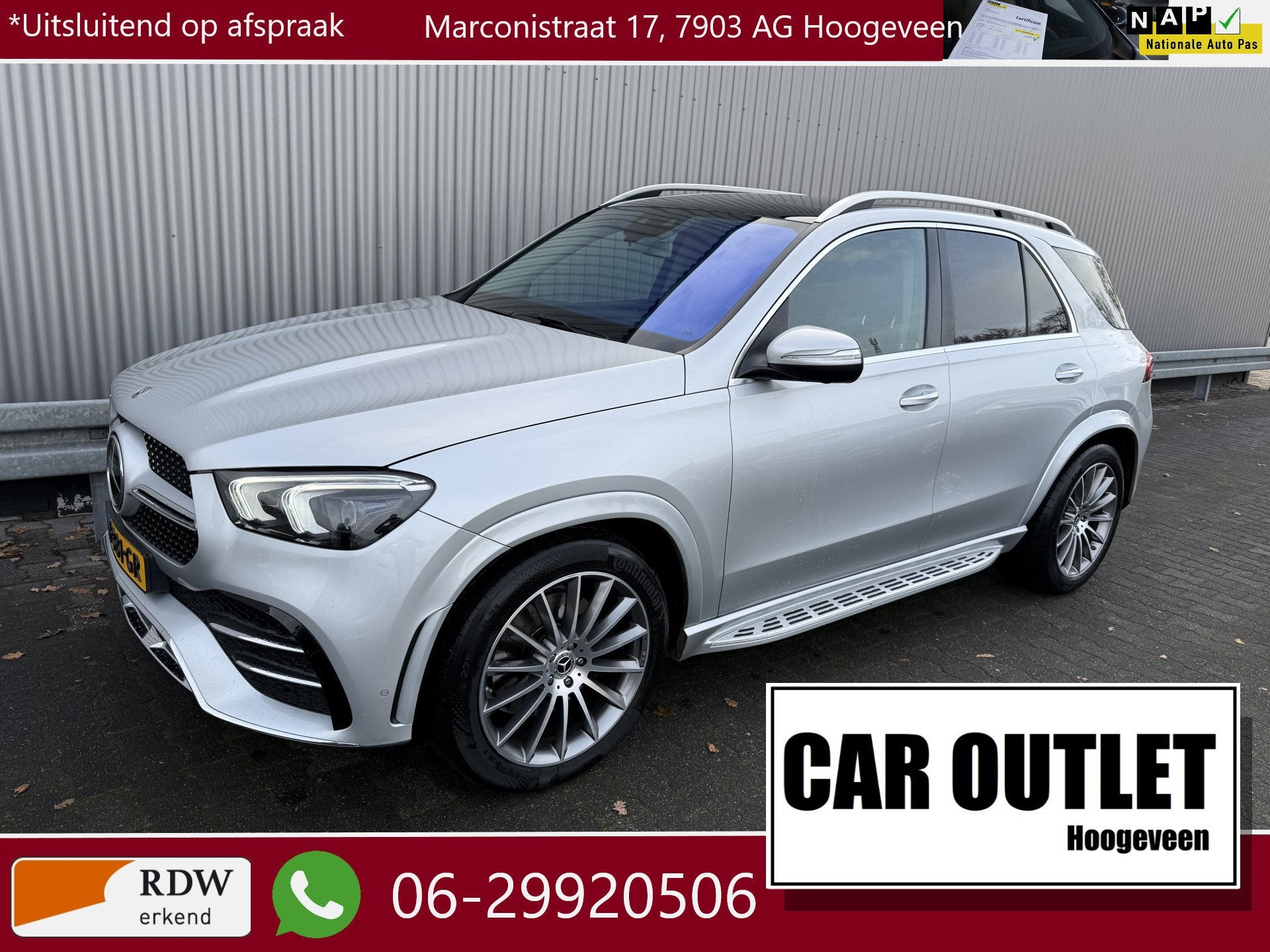 Mercedes-Benz GLE 300 d 4MATIC Premium Plus AMG vol opties;, Auto's, Gebruikt, 4 cilinders, 2065 kg, GLE