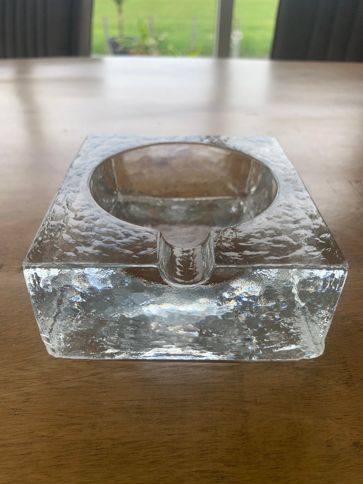 Ijsglazen asbak,schaaltje vintage, Ophalen of Verzenden