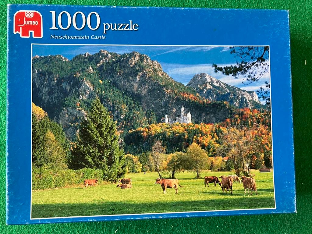 Jumbo puzzel 1000 stukjes neuschwanstein castle, Ophalen of Verzenden, 500 t/m 1500 stukjes, Legpuzzel
