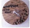 Grote houten wandklok diameter 80 cm, Ophalen of Verzenden, Analoog, Wandklok