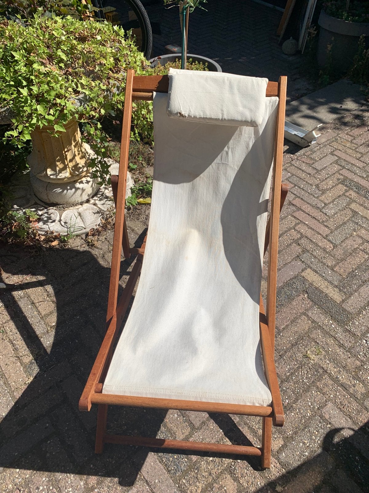 Strandstoel, Ophalen, Gebruikt, Hout