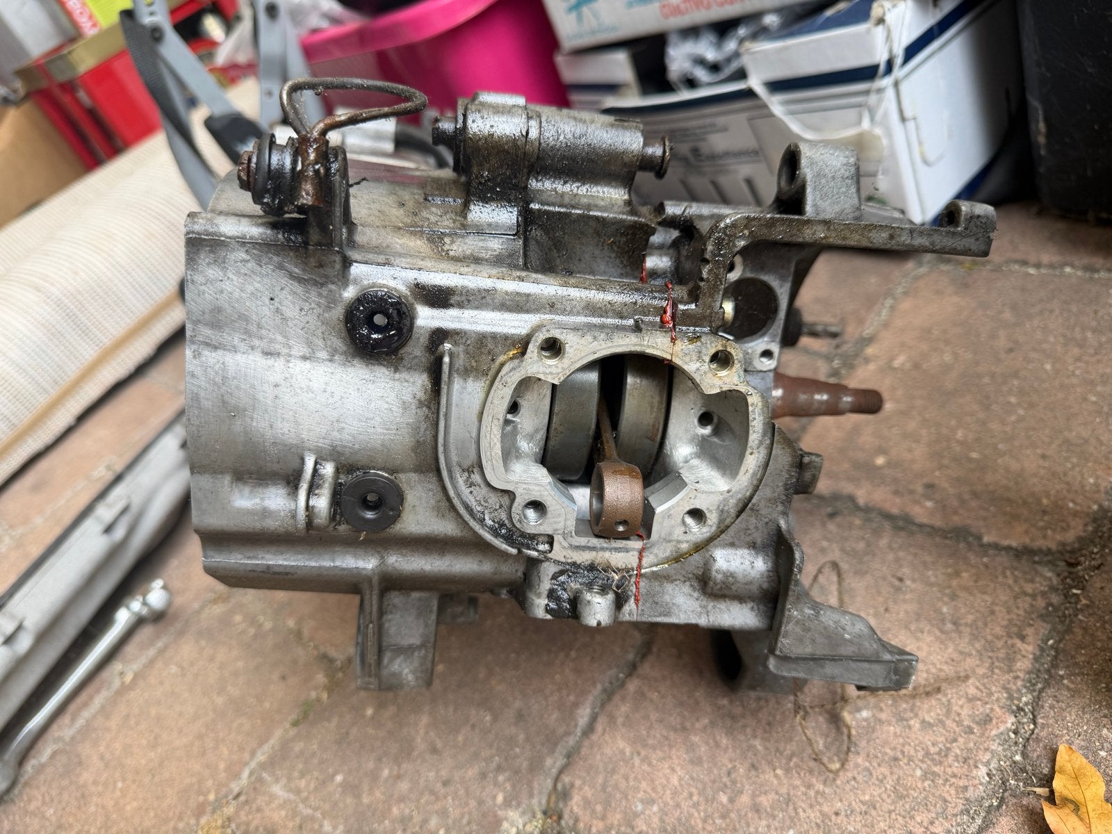 50cc 2-takt motorblok (defect), Ophalen, Gebruikt, Blok