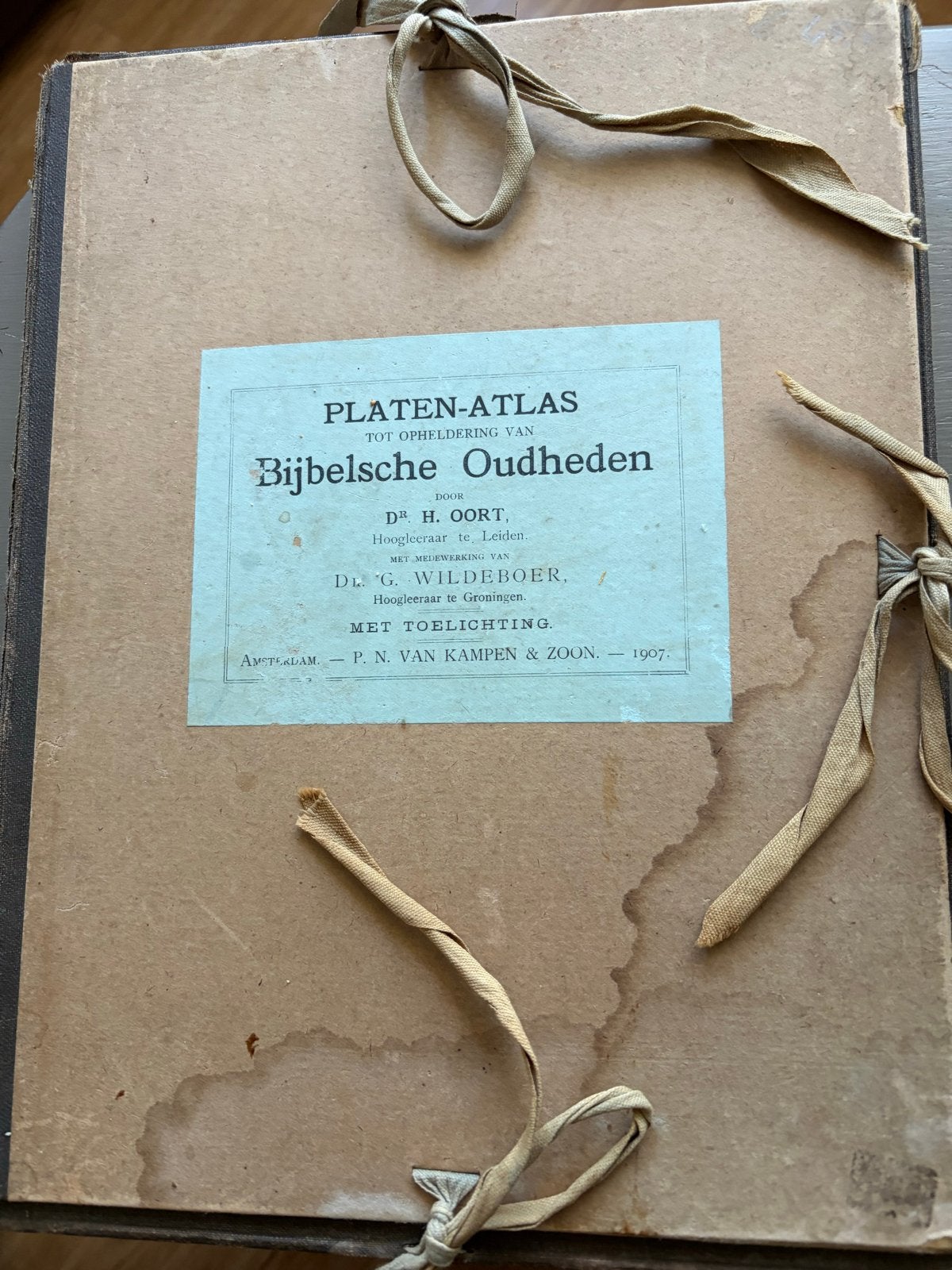 Historische Platen-atlas Bijbelsche Oudheden 1907 Oort Wilde, Ophalen of Verzenden
