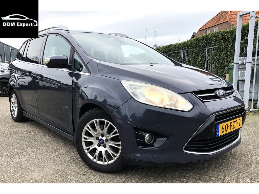 Ford Grand C-Max 1.6 TDCi Titanium 7 Persoons Climate/Cruise, Auto's, Ford, Voorwielaandrijving, Euro 5, Stof, Gebruikt