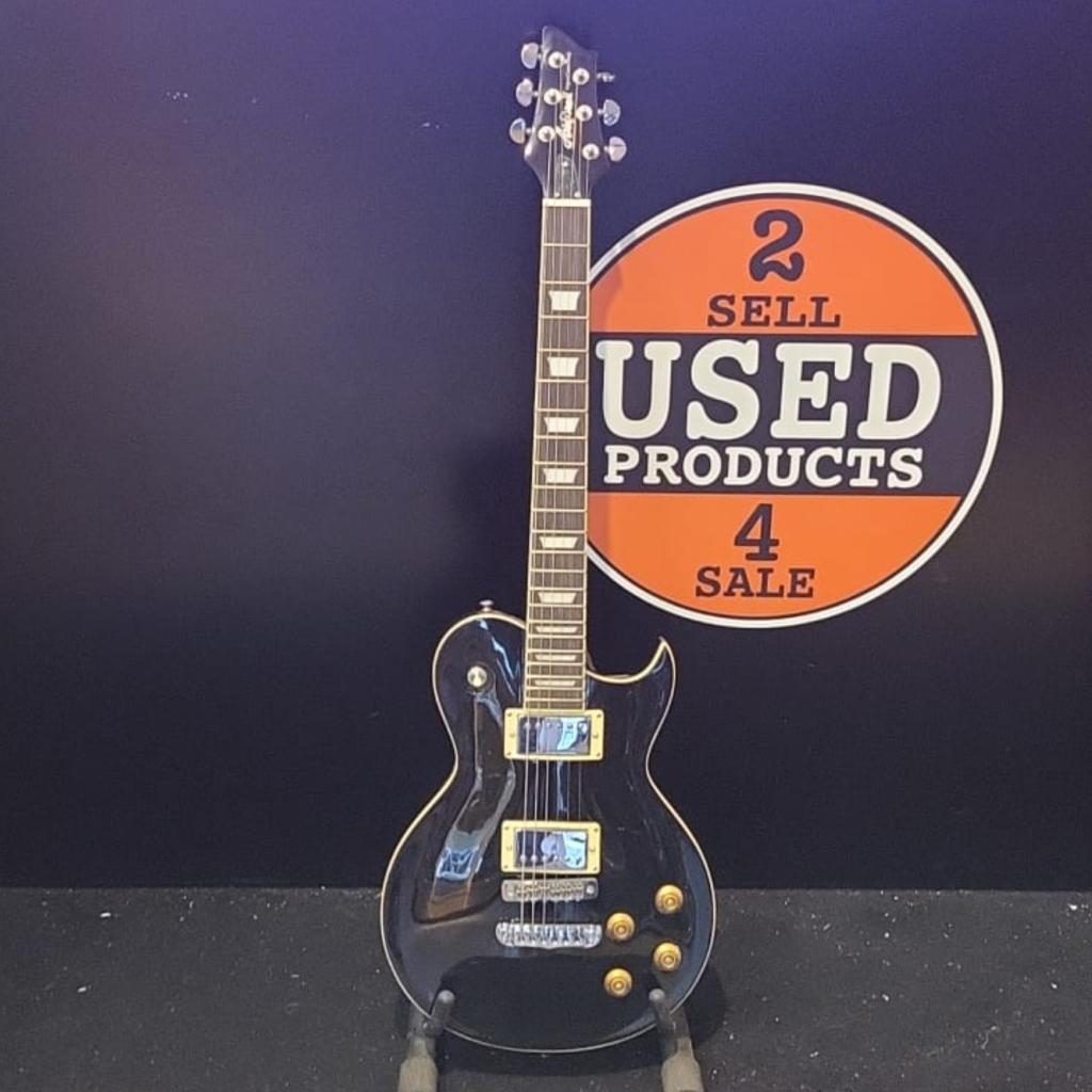 Aria PE-350 BK  Electrice Gitaar Zwart, Muziek en Instrumenten, Flex Ltd., Gebruikt, https://flex.com/contact-us, Nobelstraat 10, 5807 GA Oostrum LB, Limburg, Nederland
