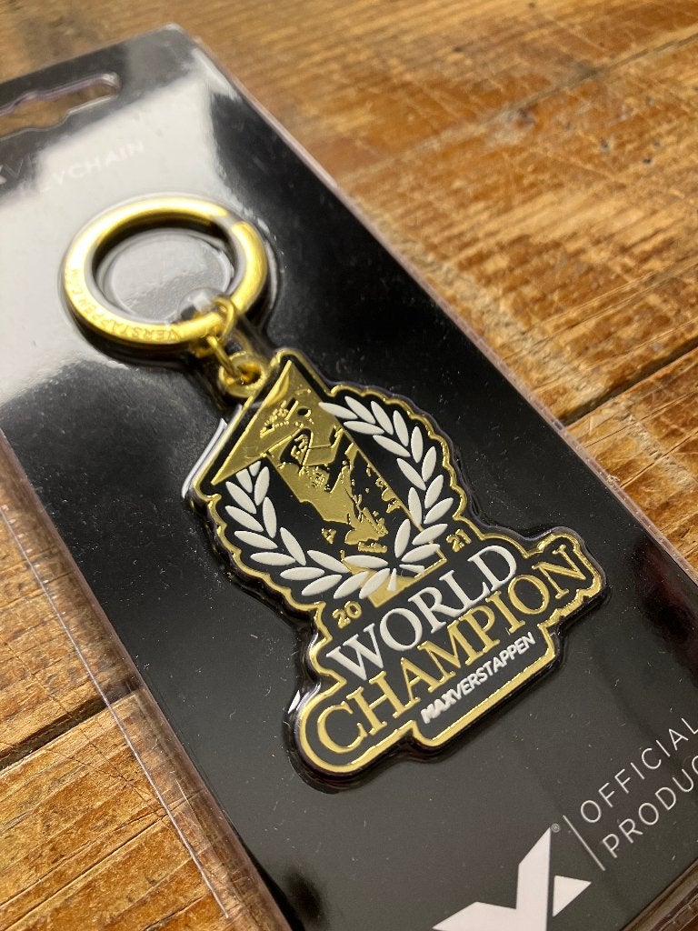 ✅ Max Verstappen 2021 World Champion Sleutelhanger Keychain, Ophalen of Verzenden, Nieuw, Formule 1