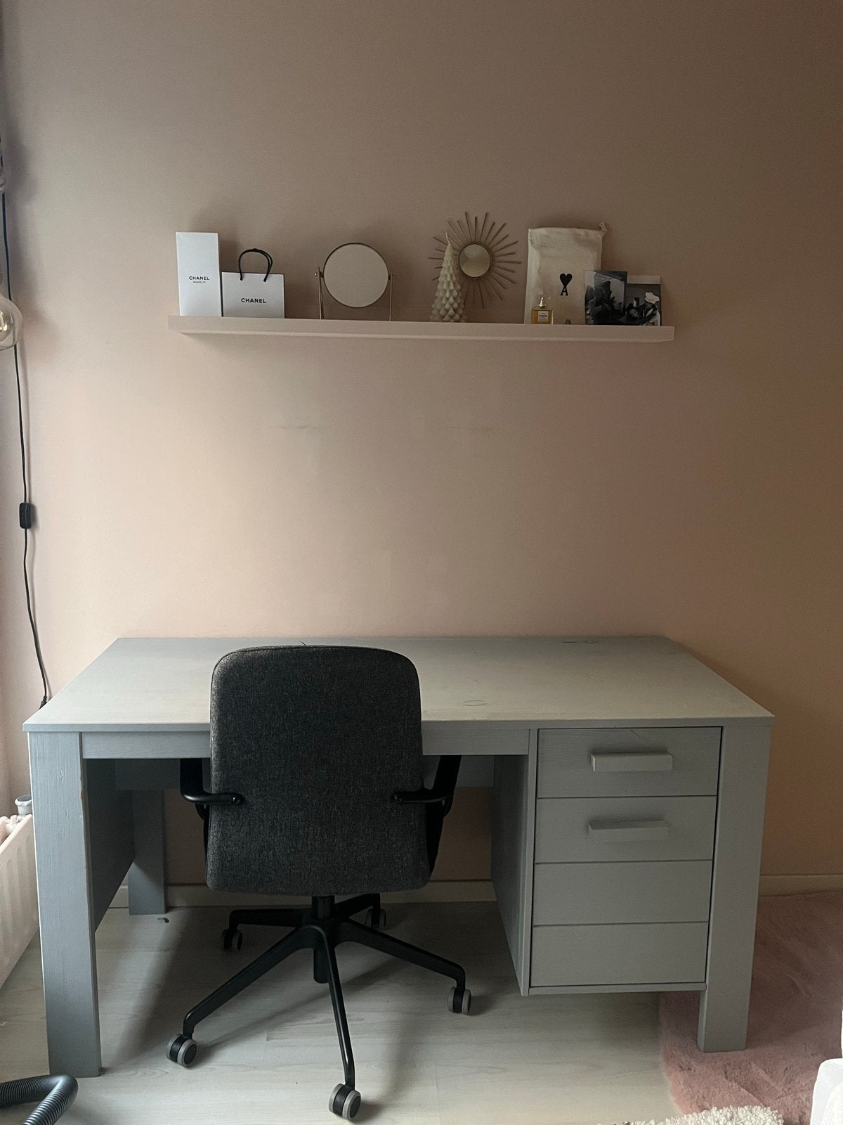 Woood Dennis bureau licht grijs, Gebruikt, Ophalen of Verzenden, Grijs, Computerbureau