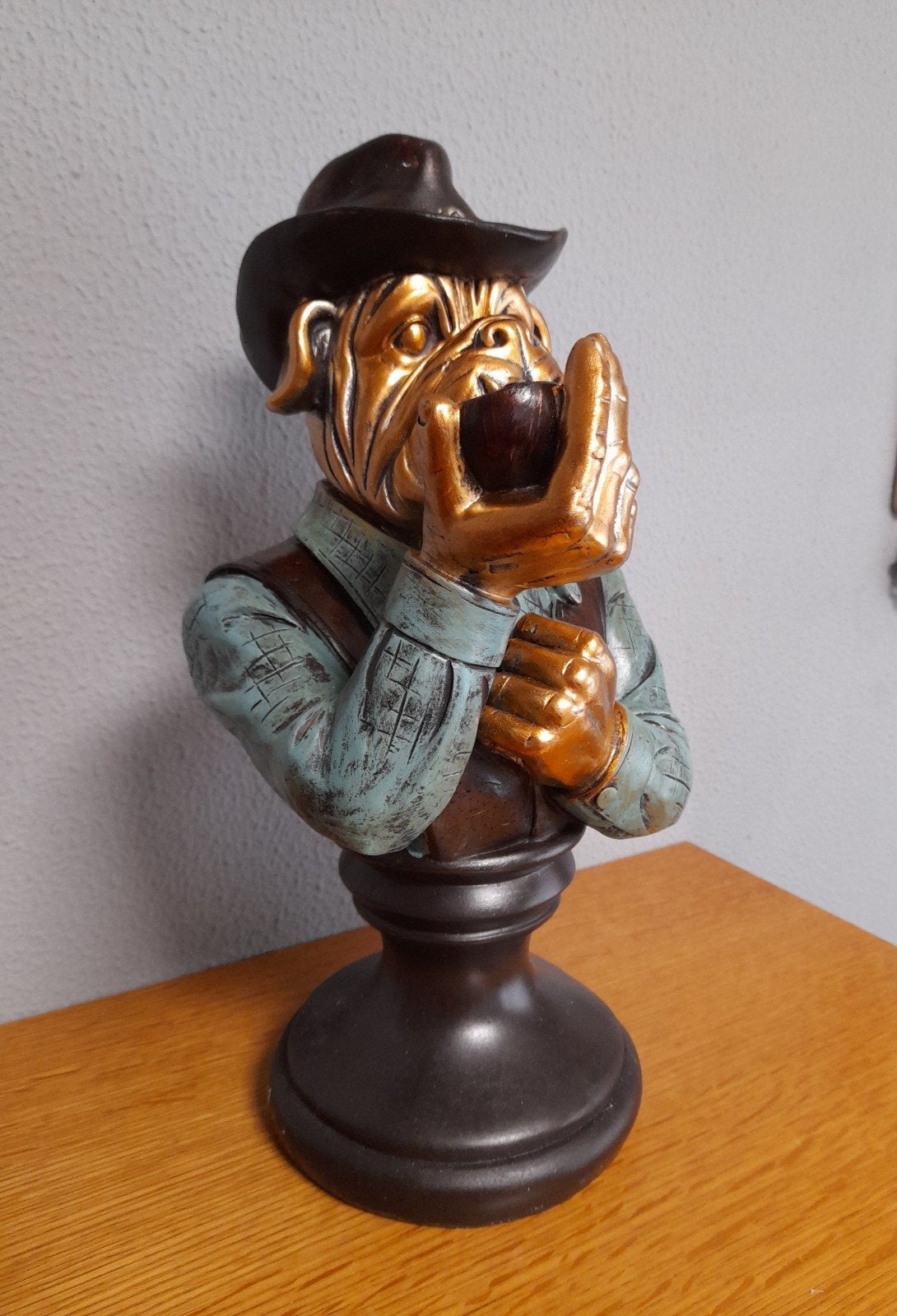 Mooi beeld bull dog., Verzamelen, Beelden en Beeldjes, Zo goed als nieuw, Dier, Ophalen