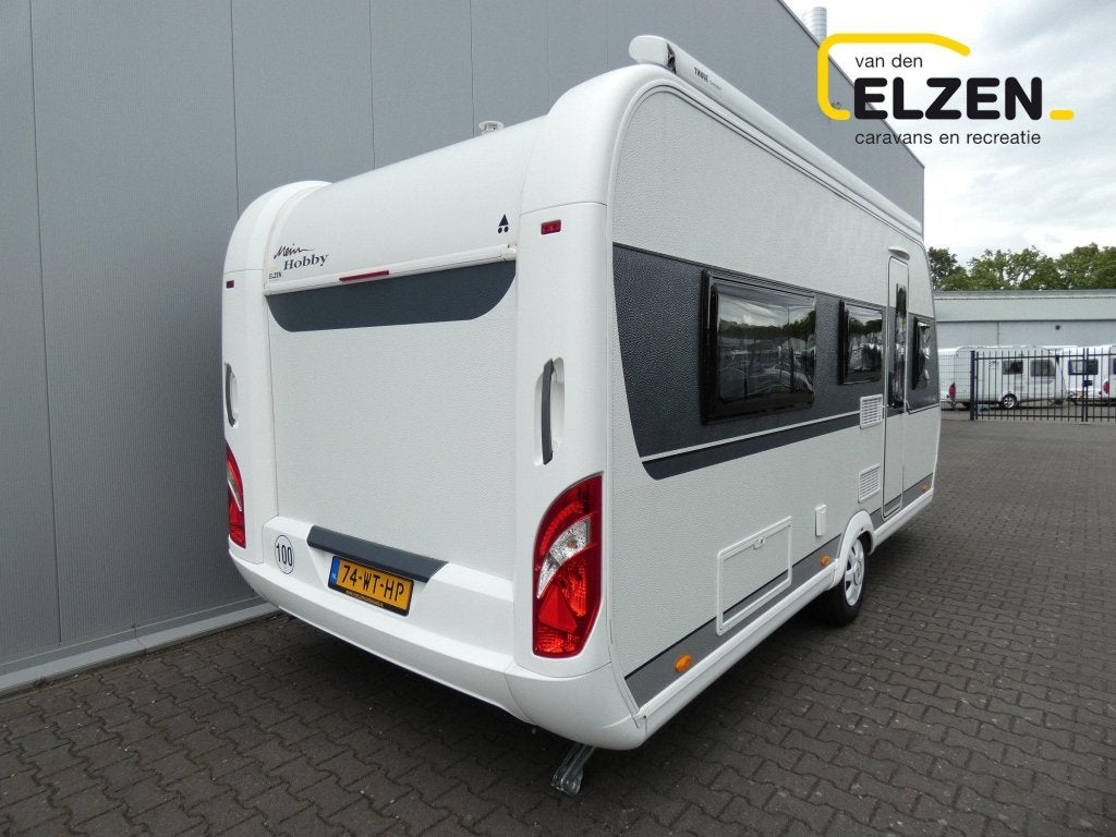 Hobby De Luxe 460 LU Mover, luifel, fietsendr., Rondzit, Hobby, Schokbreker, Bedrijf