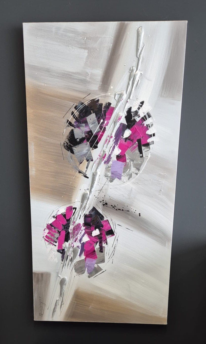 Abstract Schilderij Canvas - Handgeschilderd, Ophalen of Verzenden