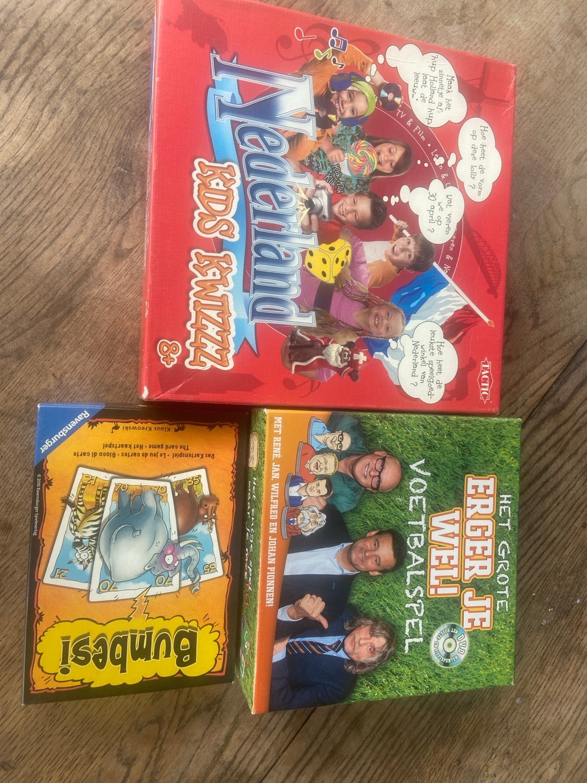 Nederland Kids Kwizzz, Bumbesi en Erger Je Wel! Voetbalspel, Hobby en Vrije tijd, Drie of vier spelers, Ophalen, Gebruikt
