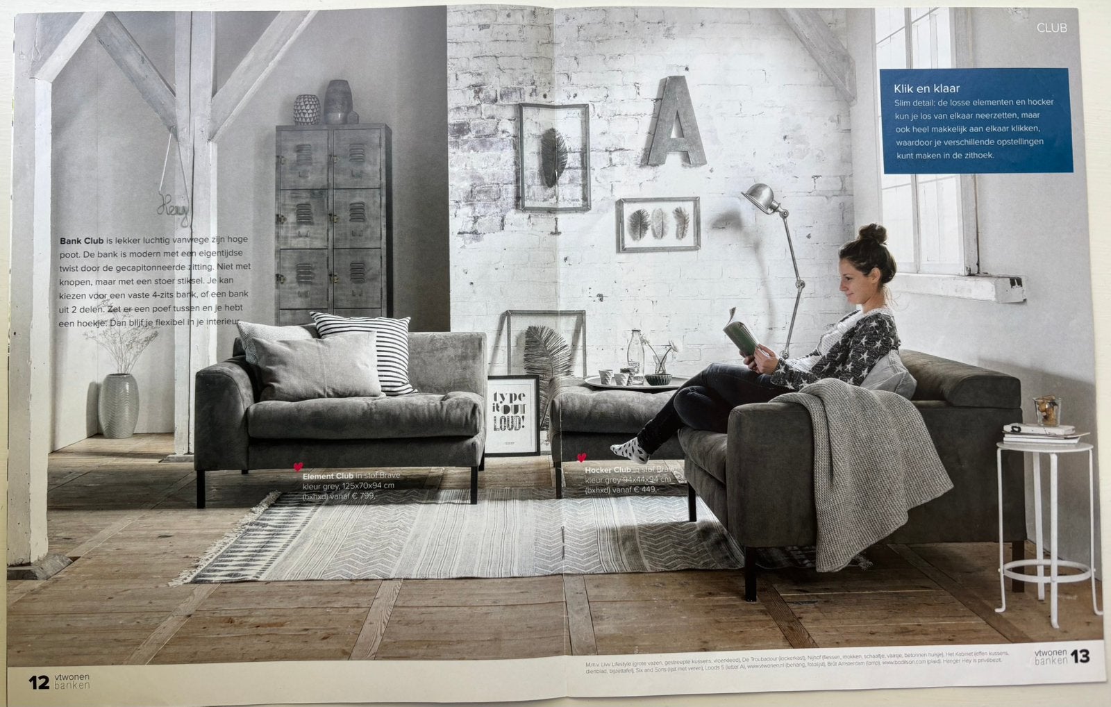 Zithoek Collectie VT-wonen: Loveseat, Element en Hocker, Ophalen, Gebruikt, Stof