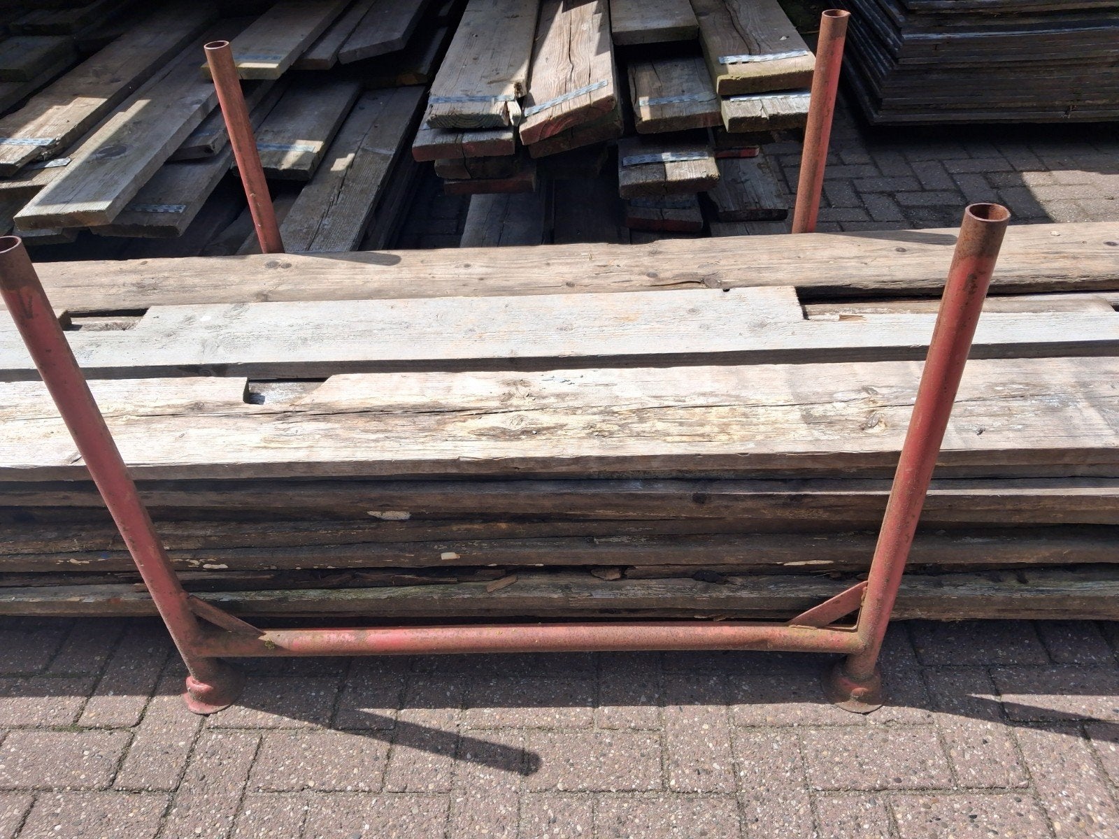 Steigerplanken, Ophalen, 250 cm of meer, Palen